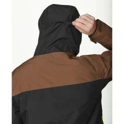 New Blouson Ski Object Jacket Cocoa Brown Black Acid Lime Homme Veste De Ski Homme|Veste De Ski