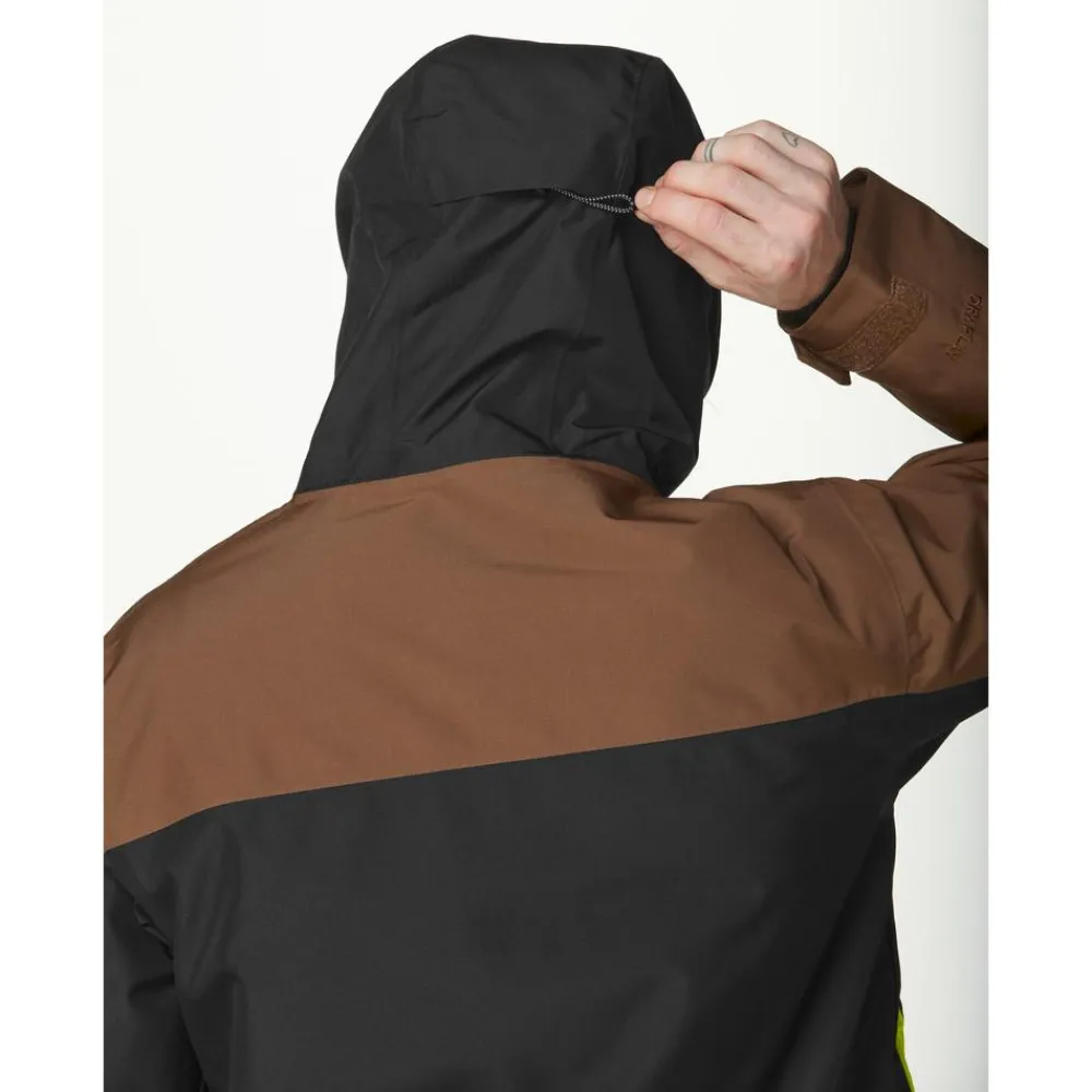 New Blouson Ski Object Jacket Cocoa Brown Black Acid Lime Homme Veste De Ski Homme|Veste De Ski