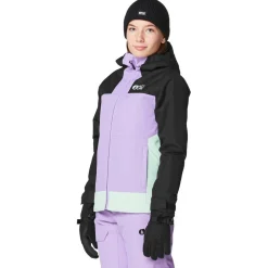 Veste De Ski Enfant|Veste De Ski<Picture Blouson Ski Seady Blk Paisley Purple Siltgr