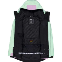 Blouson Ski Seen Silt Green Acid Lime Femme Veste De Ski Femme|Veste De Ski