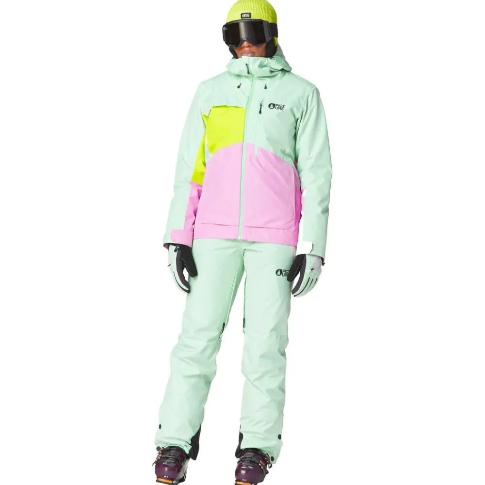 Blouson Ski Seen Silt Green Acid Lime Femme Veste De Ski Femme|Veste De Ski