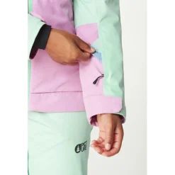 Blouson Ski Seen Silt Green Acid Lime Femme Veste De Ski Femme|Veste De Ski