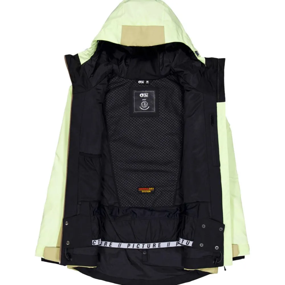 Veste De Ski Femme|Veste De Ski<Picture Blouson Ski Seen Lime Cream Hemp Roebuck