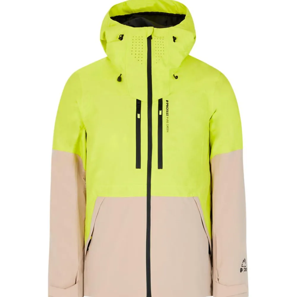 Veste De Ski Homme|Veste De Ski<Protest Blouson Ski Prtbakie Snowjacket Limone