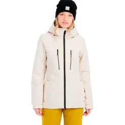 Discount Blouson Ski Prtbeverly Snowjacket Kitoffwhite Femme Veste De Ski Femme|Veste De Ski