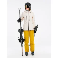 Discount Blouson Ski Prtbeverly Snowjacket Kitoffwhite Femme Veste De Ski Femme|Veste De Ski