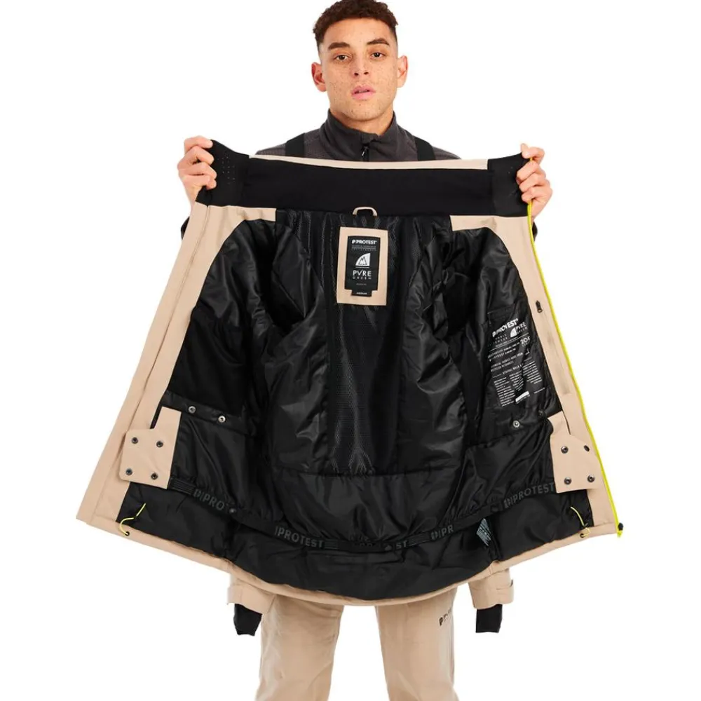 Outlet Blouson Ski Prttimothy Snowjacket Bamboobeige Homme Veste De Ski Homme|Veste De Ski
