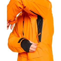 Veste De Ski Homme|Veste De Ski<Quiksilver Blouson Ski Mission Solid Orange Pepper