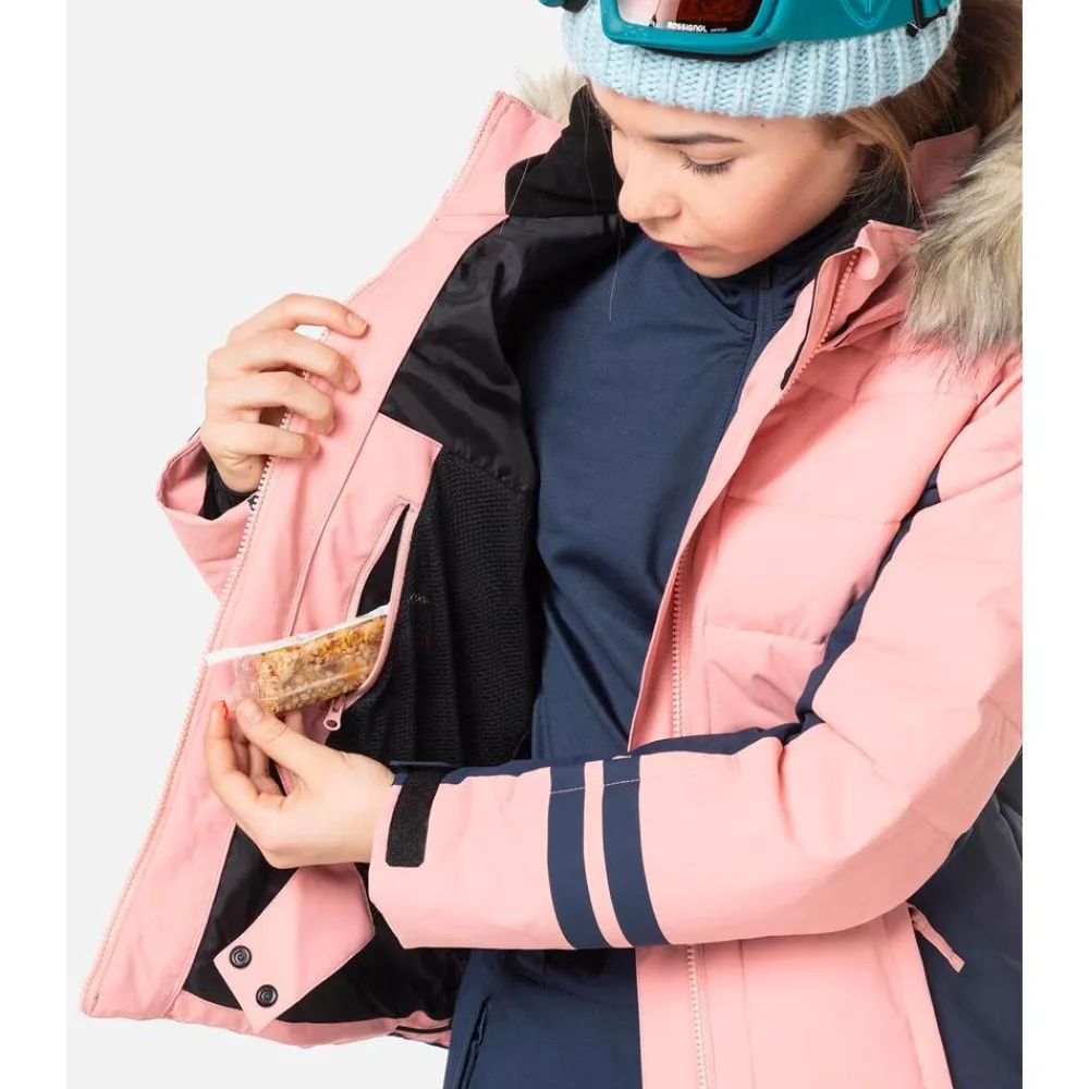 Outlet Blouson Ski Girl Polydown Jkt Cooper Pink Enfant Veste De Ski Enfant|Veste De Ski