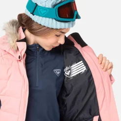 Outlet Blouson Ski Girl Polydown Jkt Cooper Pink Enfant Veste De Ski Enfant|Veste De Ski