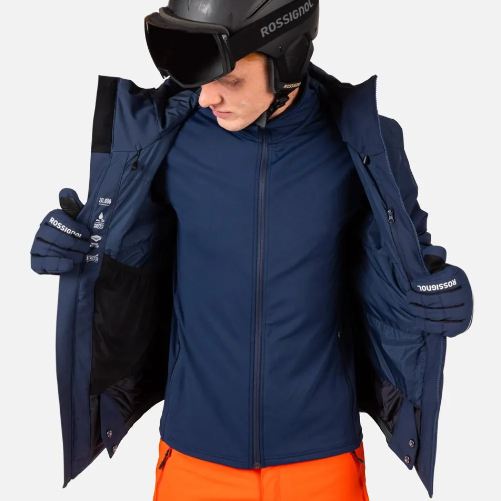 Blouson Ski Rochrun Insulated Jacket Dark Navy Homme Veste De Ski Homme|Veste De Ski