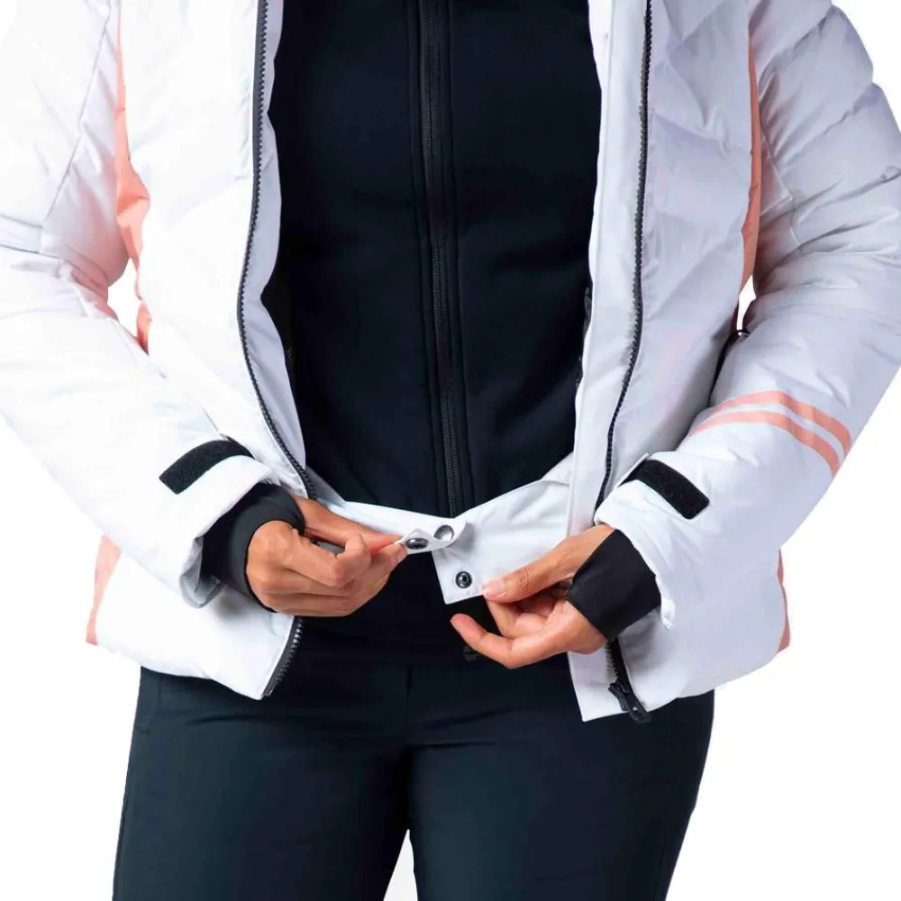 Discount Blouson Ski W Courbe White Femme Veste De Ski Femme|Veste De Ski