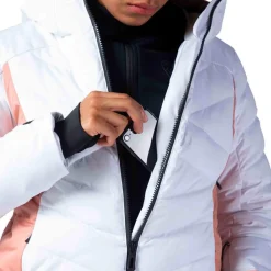 Discount Blouson Ski W Courbe White Femme Veste De Ski Femme|Veste De Ski