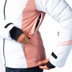 Discount Blouson Ski W Courbe White Femme Veste De Ski Femme|Veste De Ski