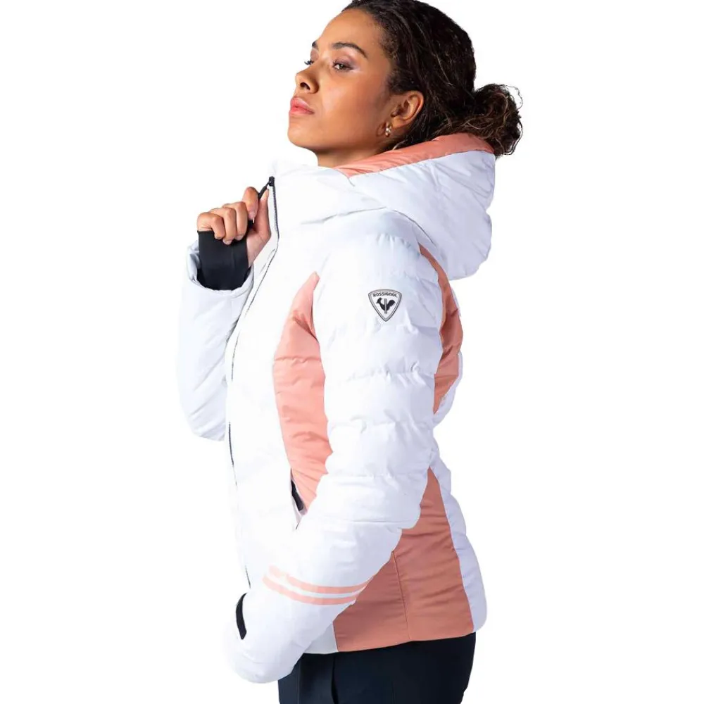 Discount Blouson Ski W Courbe White Femme Veste De Ski Femme|Veste De Ski