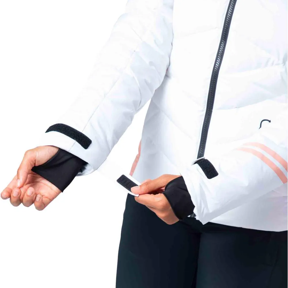 Discount Blouson Ski W Courbe White Femme Veste De Ski Femme|Veste De Ski