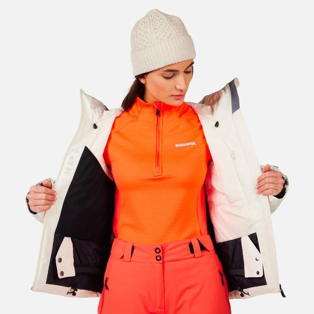 Veste De Ski Femme|Veste De Ski<Rossignol Blouson Ski W Rochrun Insulated Jacket Nature White
