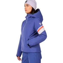Blouson Ski W Strawpile Jkt Future Blue Femme Veste De Ski Femme|Veste De Ski