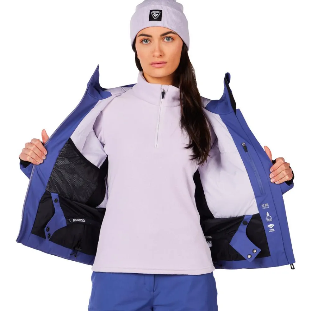 Blouson Ski W Strawpile Jkt Future Blue Femme Veste De Ski Femme|Veste De Ski
