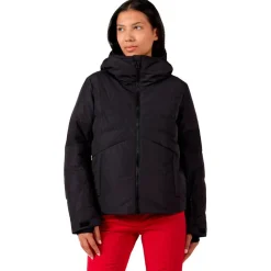 Discount Blouson Ski W Wispile Puffy Jkt Black Femme Veste De Ski Femme|Veste De Ski