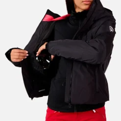 Discount Blouson Ski W Wispile Puffy Jkt Black Femme Veste De Ski Femme|Veste De Ski