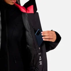 Discount Blouson Ski W Wispile Puffy Jkt Black Femme Veste De Ski Femme|Veste De Ski