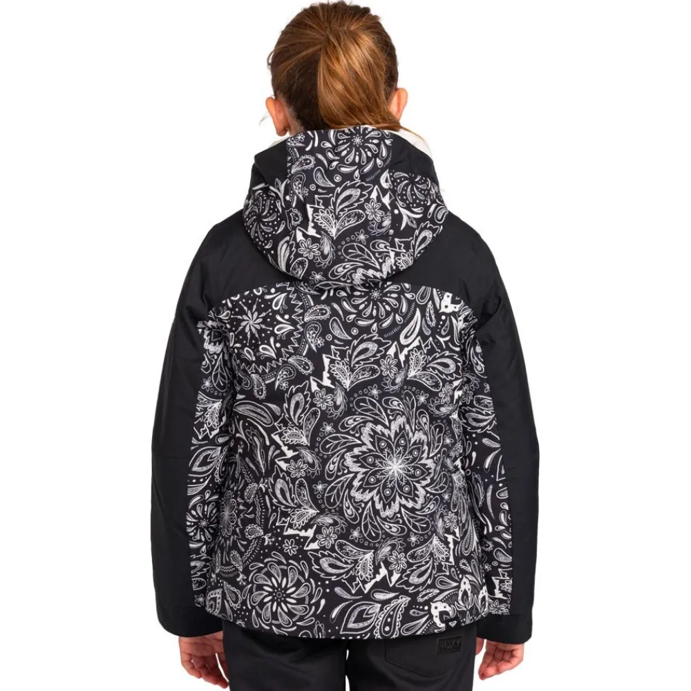 Outlet Blouson Ski Free Jet Block Girl True Black Bandanas Enfant Veste De Ski Enfant|Veste De Ski