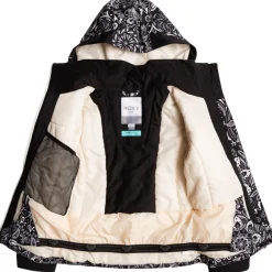 Outlet Blouson Ski Free Jet Block Girl True Black Bandanas Enfant Veste De Ski Enfant|Veste De Ski