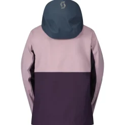 Veste De Ski Femme|Veste De Ski<Scott Blouson Ski W's Dryospun 3L Remix Jacket Metal Blue Cloud Pink
