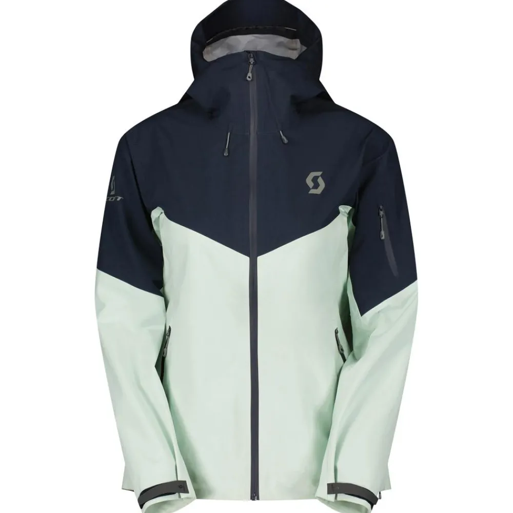 Blouson Ski W's Explorair 3L Jacket Fresh Green Dark Blue Femme Veste De Ski Femme|Veste De Ski