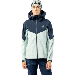 Blouson Ski W's Explorair 3L Jacket Fresh Green Dark Blue Femme Veste De Ski Femme|Veste De Ski
