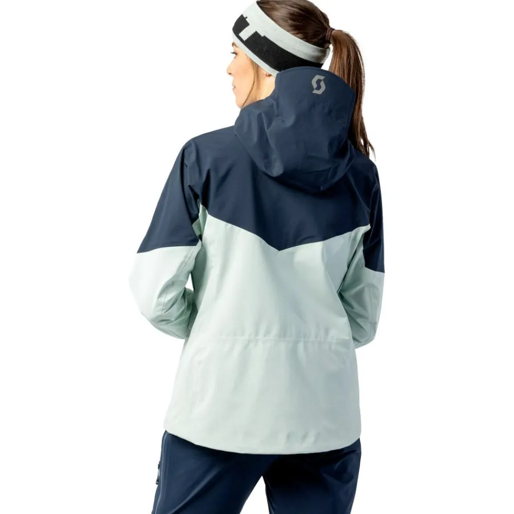 Blouson Ski W's Explorair 3L Jacket Fresh Green Dark Blue Femme Veste De Ski Femme|Veste De Ski
