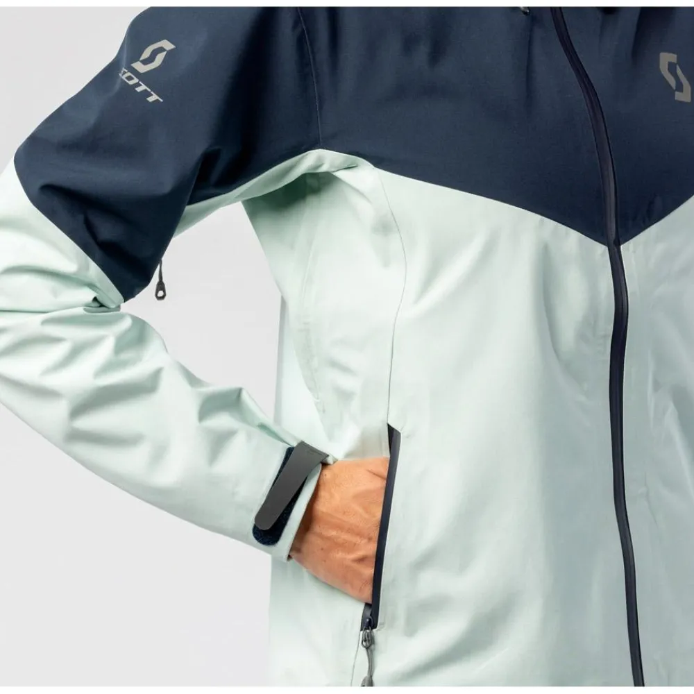 Blouson Ski W's Explorair 3L Jacket Fresh Green Dark Blue Femme Veste De Ski Femme|Veste De Ski