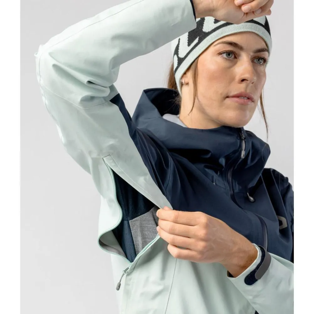 Blouson Ski W's Explorair 3L Jacket Fresh Green Dark Blue Femme Veste De Ski Femme|Veste De Ski