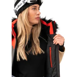 Veste De Ski Femme|Veste De Ski<Sun Valley Blouson Ski Kosmo Argile