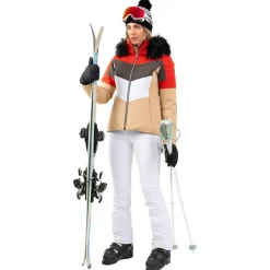 Veste De Ski Femme|Veste De Ski<Sun Valley Blouson Ski Kosmo Argile