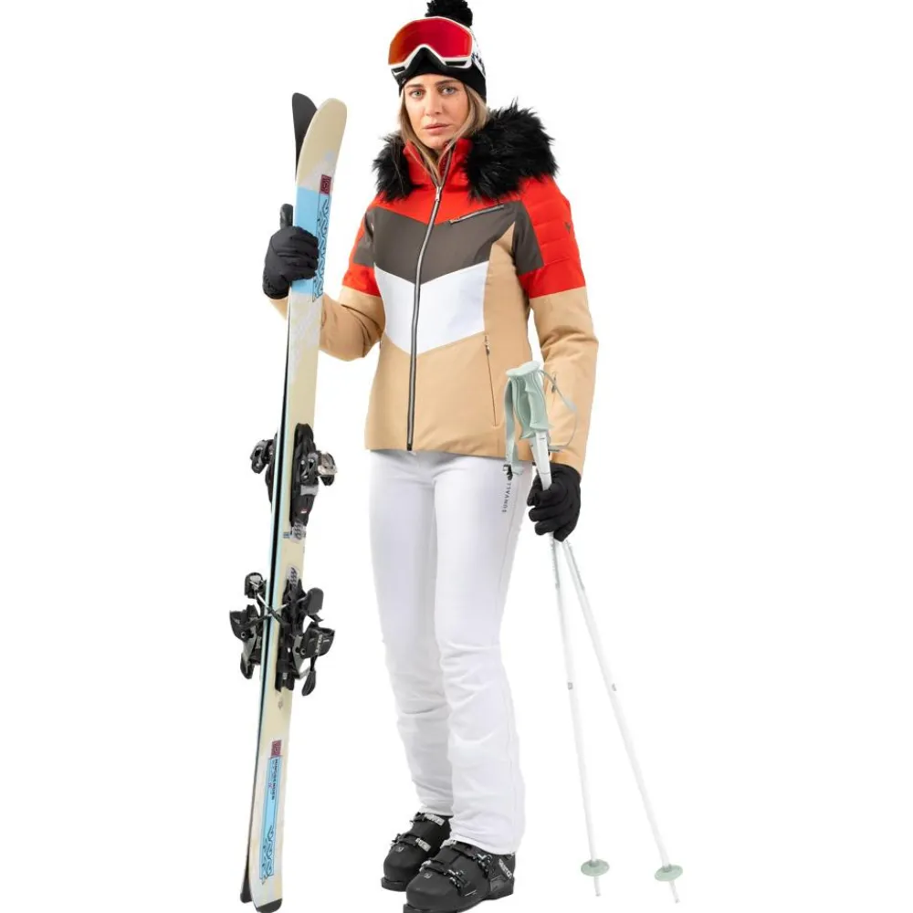 Veste De Ski Femme|Veste De Ski<Sun Valley Blouson Ski Kosmo Argile