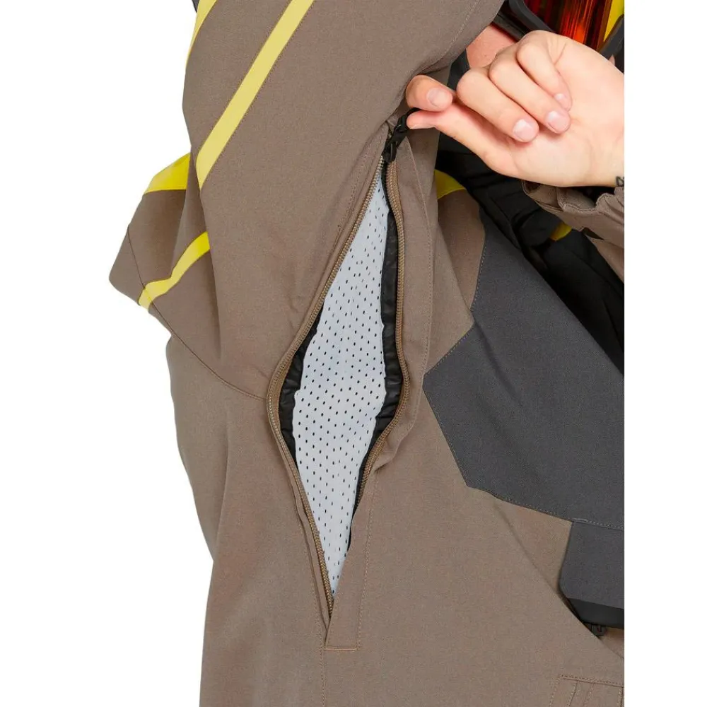 Veste De Ski|Veste De Ski Homme<Volcom Blouson Ski Brighton Pullover Chestnut Brown