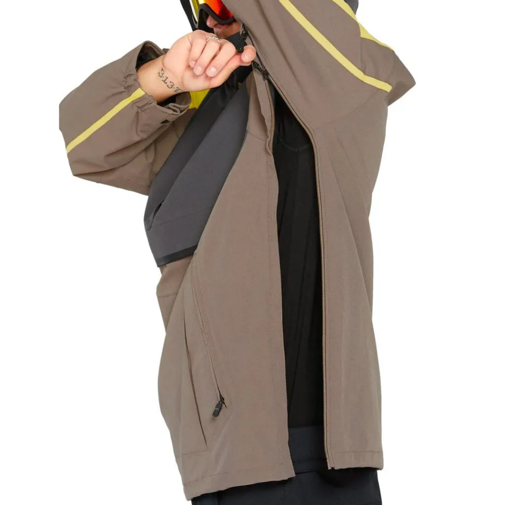 Veste De Ski|Veste De Ski Homme<Volcom Blouson Ski Brighton Pullover Chestnut Brown