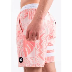 Clearance Boardshort Phntm Eco Block Party Volley 17 Candy Pink Boardshort - Maillot De Bain