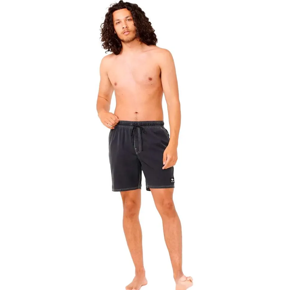 Hot Boardshort Fadeout Volley Black Boardshort - Maillot De Bain