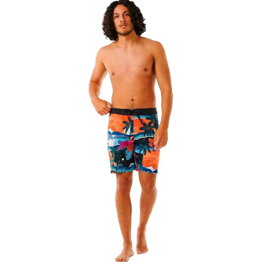 Discount Boardshort Mirage Postcards Black Boardshort - Maillot De Bain