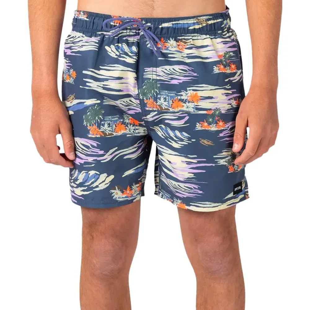 New Boardshort Scenic Volley Washed Navy Boardshort - Maillot De Bain