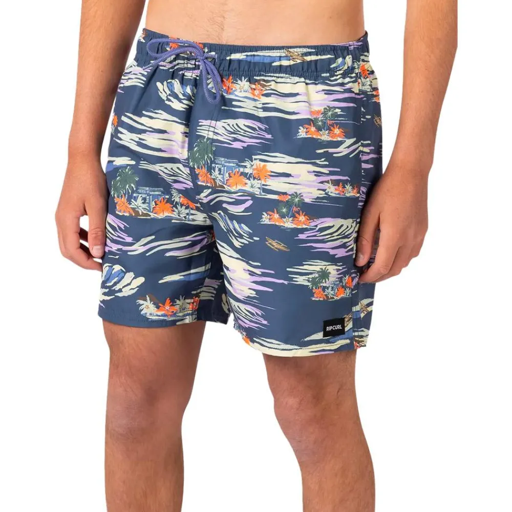New Boardshort Scenic Volley Washed Navy Boardshort - Maillot De Bain