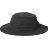 Hot Bob Search Canvas Wide Brim Hat Black Casquettes