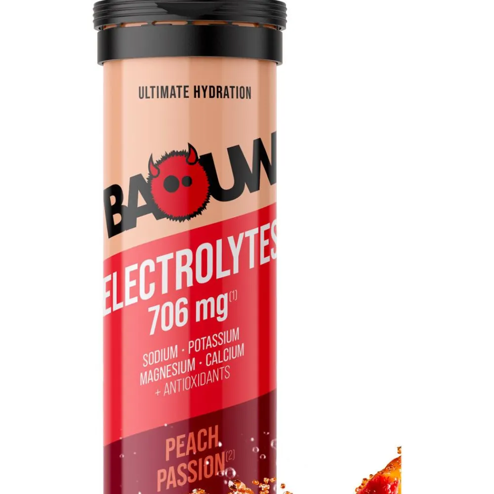 Boisson Énergétique|Entrainement<Baouw Boisson Pastilles Electrolytes (x10) 50 g. Pêche Passion