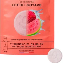 Entrainement|Alimentation Sportif<Qwetch Boisson Solid Drinks Bio (x12) Litchi & Goyave