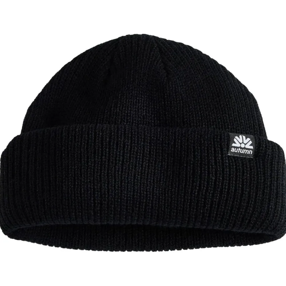 Bonnet Et Bandeau<Autumn Bonnet Double Roll Beanie Black