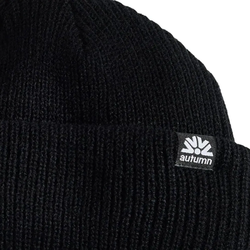 Bonnet Et Bandeau<Autumn Bonnet Double Roll Beanie Black