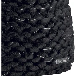 Hot Bonnet Olympe Hat Black Lurex Bonnet Et Bandeau